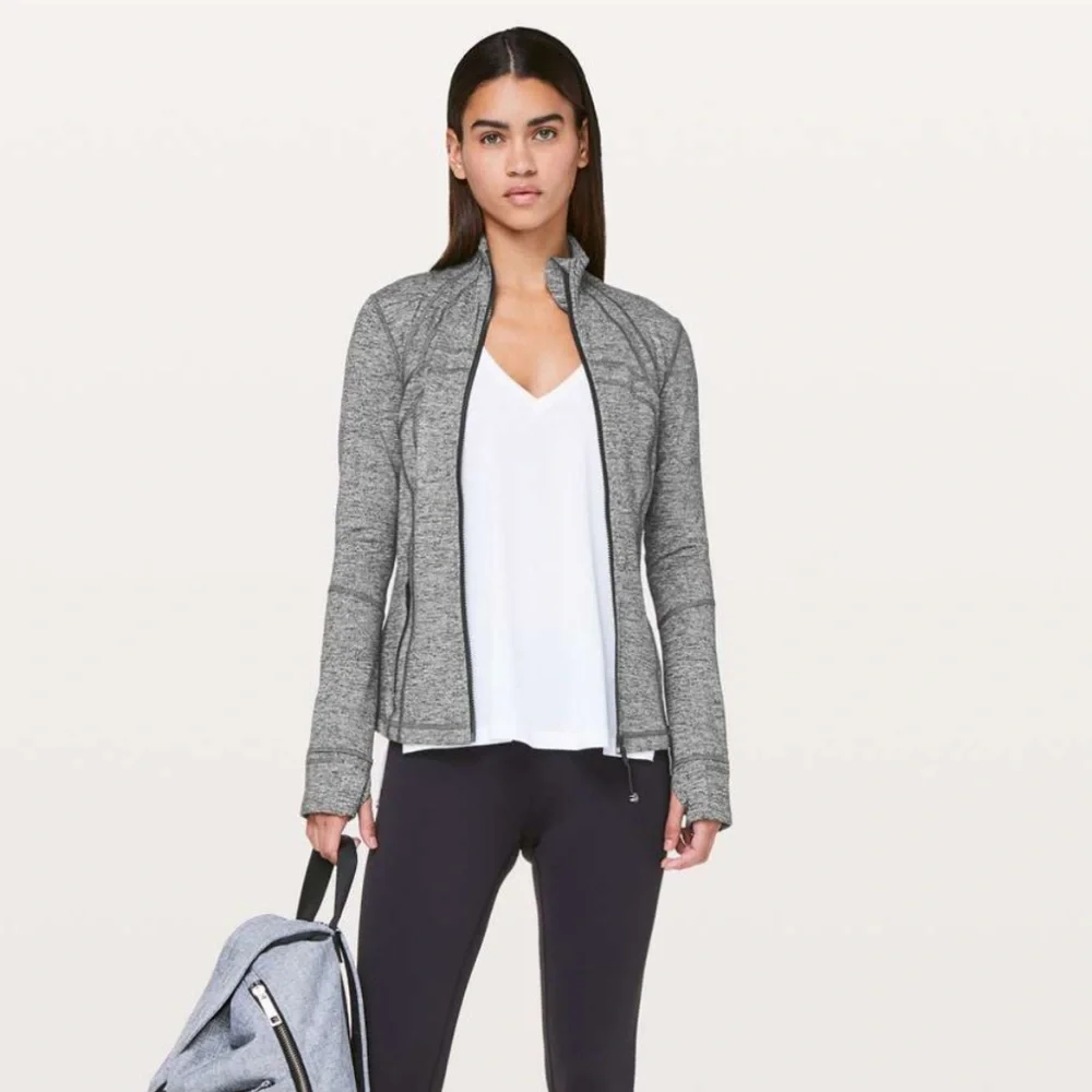 Lululemon Define Jacket Heathered Black, Size 10 - Picture 4 of 8